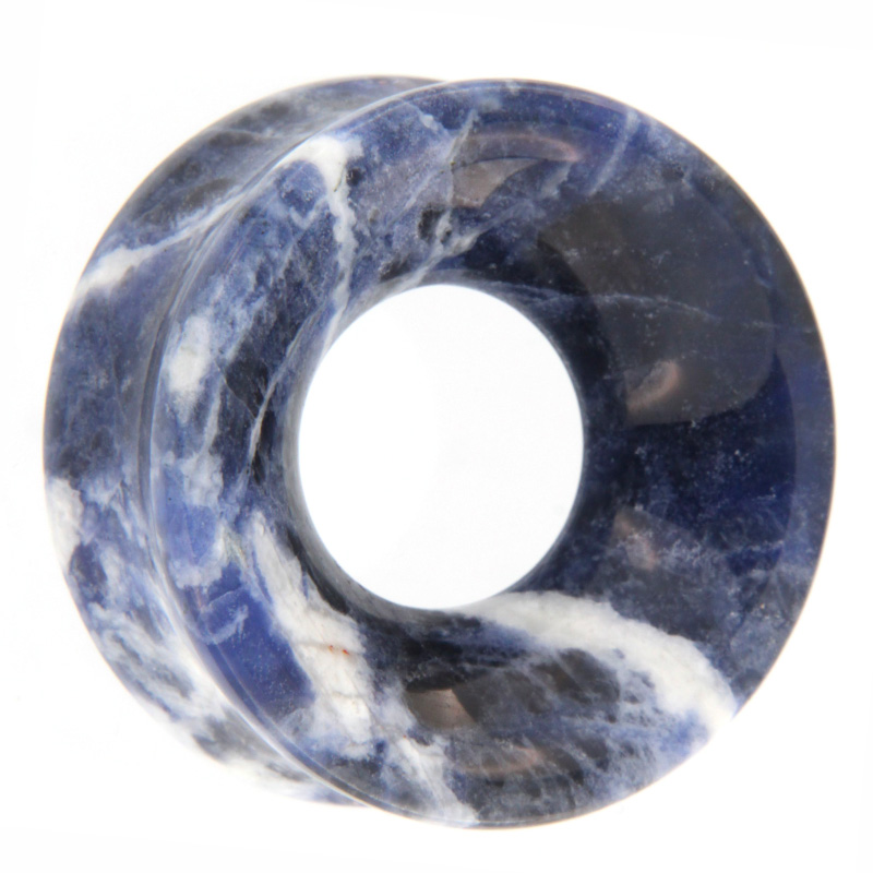 Sodalite Concave Ear Tunnel Ear