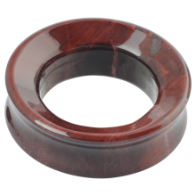 Natural Stone Eyelet Brown Tiger Iron (price for pair)