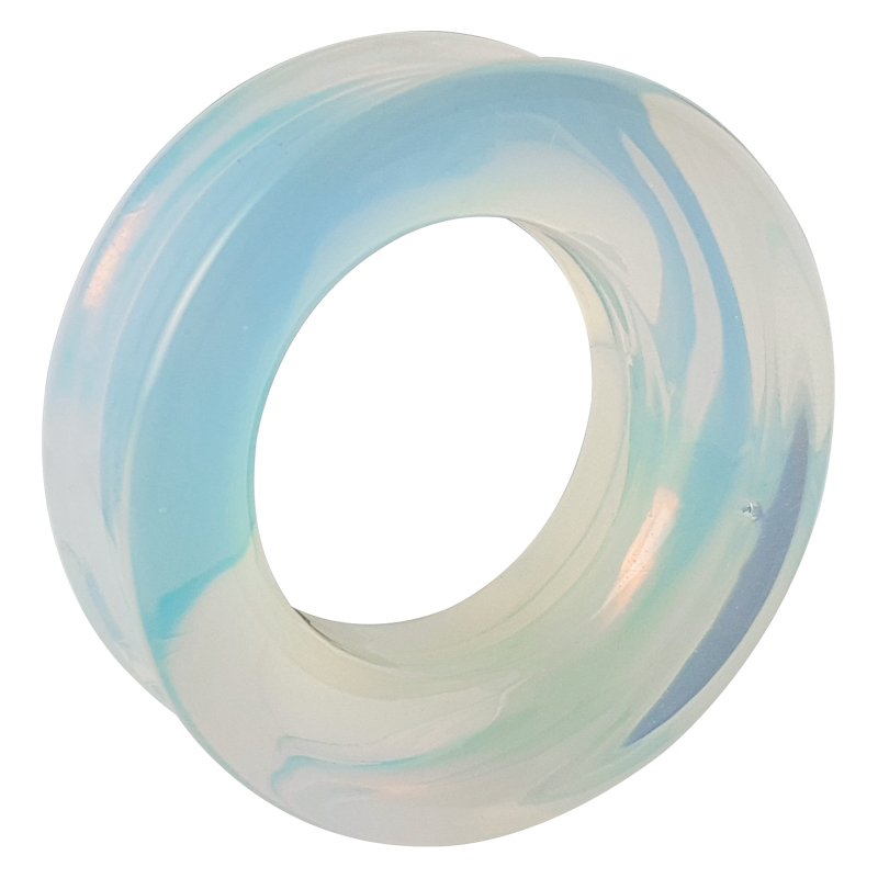 Natural Stone Eyelet Opalite (price for pair) Orecchio