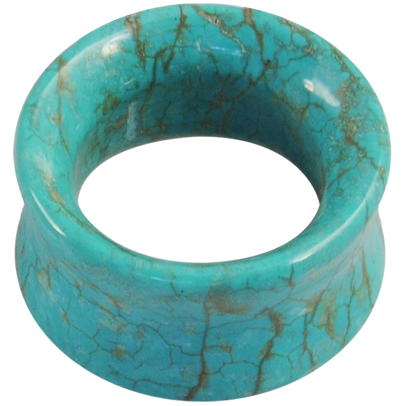 Turquoise Flesh Tunnel (price for pair) Orecchio