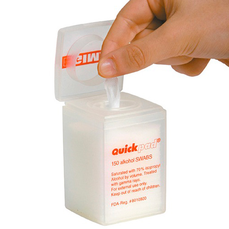 Quick Pad 150 Alkohol Swabs Cura e Disinfezione