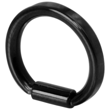 Black Pvd D Section Ring