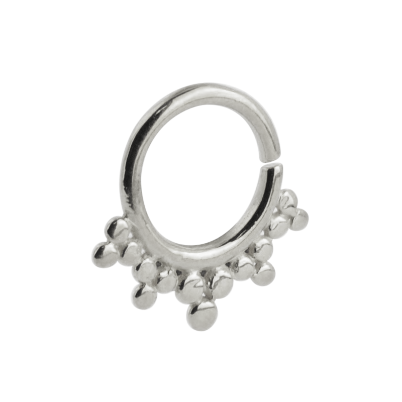 Silver Indian Ornament Septum ring Setto