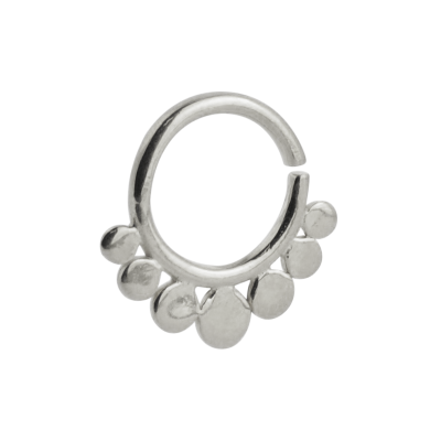 Silver Indian Ornament Septum Ring Setto