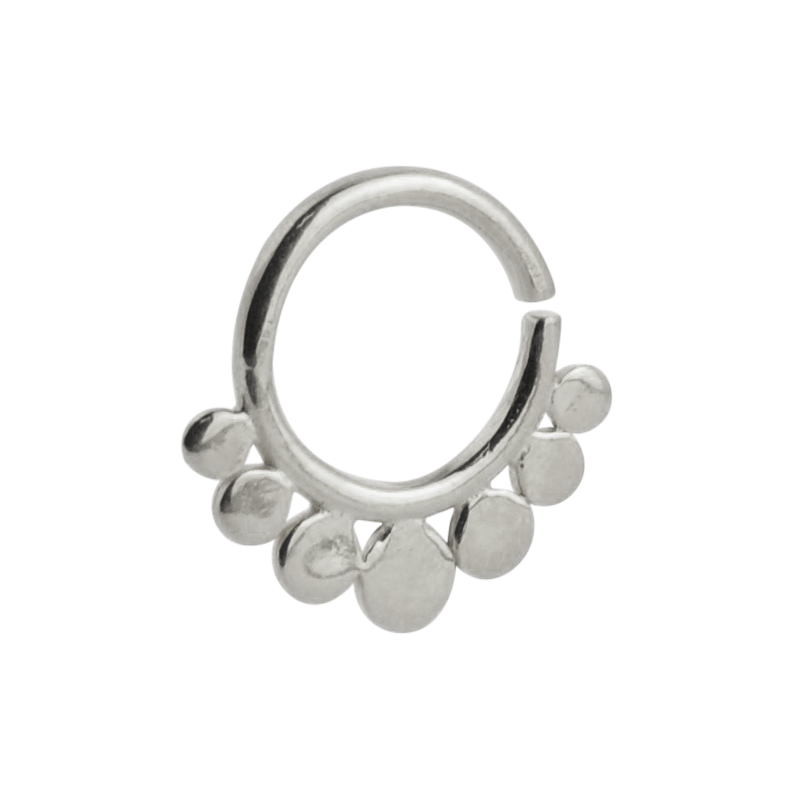 Silver Indian Ornament Septum Ring Setto