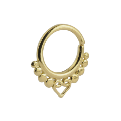 Silver Gold Plated Indian Ornament Septum ring Setto