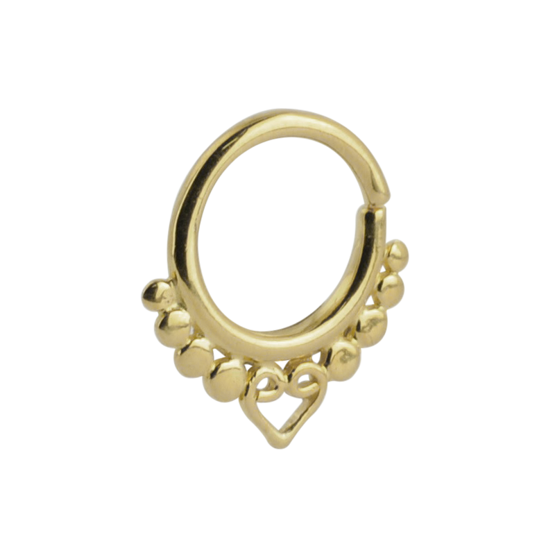 Silver Gold Plated Indian Ornament Septum ring Setto