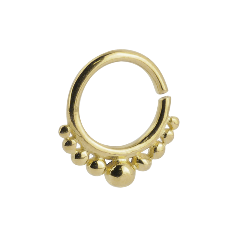 Silver Gold Plated Indian Ornament Septum ring Setto