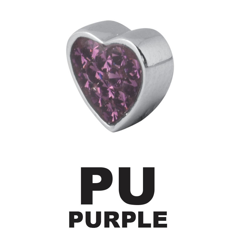 Heart Crystal Tongue Component Orecchio