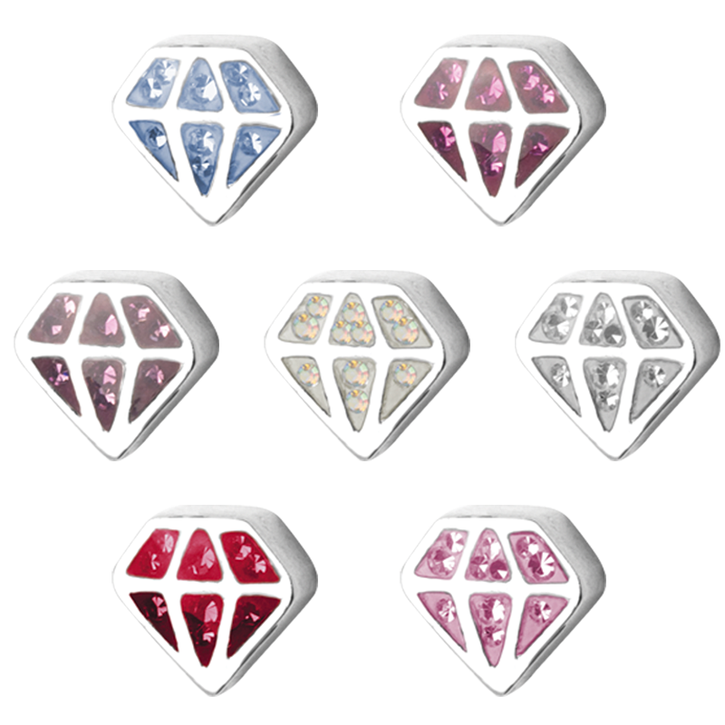 Diamond Crystal Tongue Component Orecchio