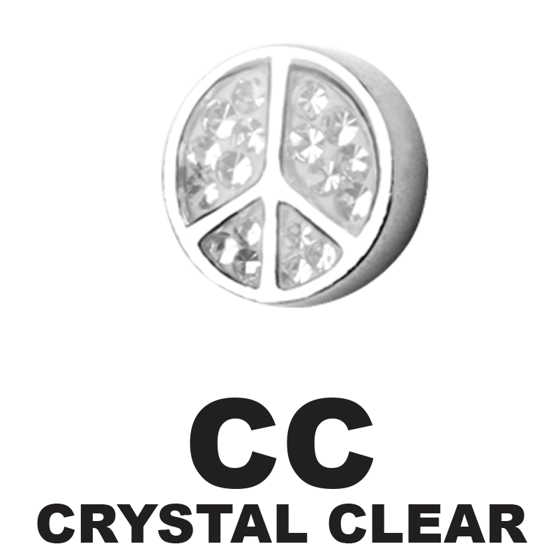 Symbol of Peace Crystal Tongue Component Orecchio