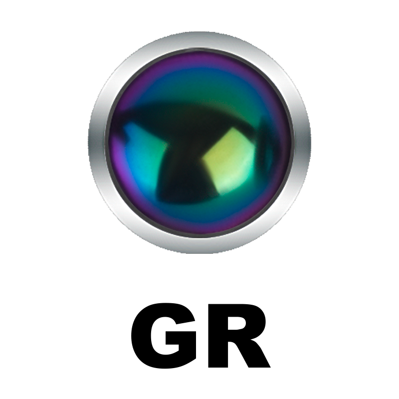 Titanium Disc with Swarovski Synthetic Pearl (for 1.6mm Internally Threaded Jewelry) Sfere e Componenti