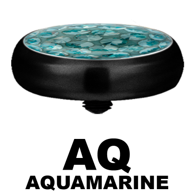 Blackline Crystal Disc (for 1.6 Internally Threaded Jewellery)