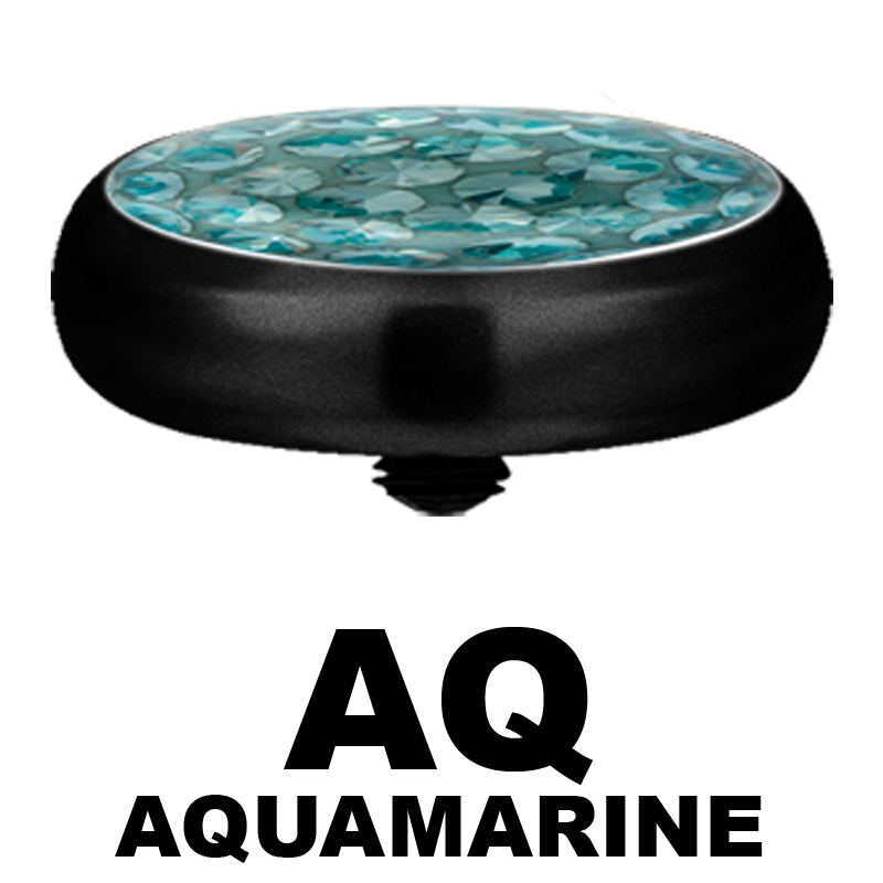 Blackline Crystal Disc (for 1.6 Internally Threaded Jewellery)