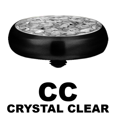 Blackline Crystal Disc (for 1.6 Internally Threaded Jewellery)