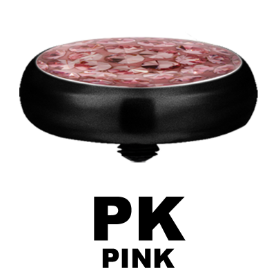 Blackline Crystal Disc (for 1.6 Internally Threaded Jewellery)