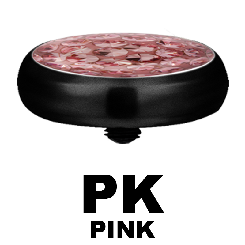 Blackline Crystal Disc (for 1.6 Internally Threaded Jewellery)