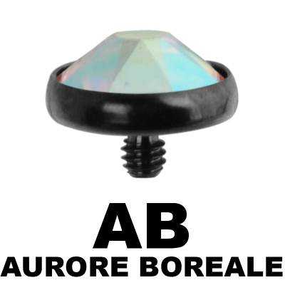 Blackline Internally Threaded Jewelled Disc (for 1.6 Internally Jewelry) Sfere e Componenti