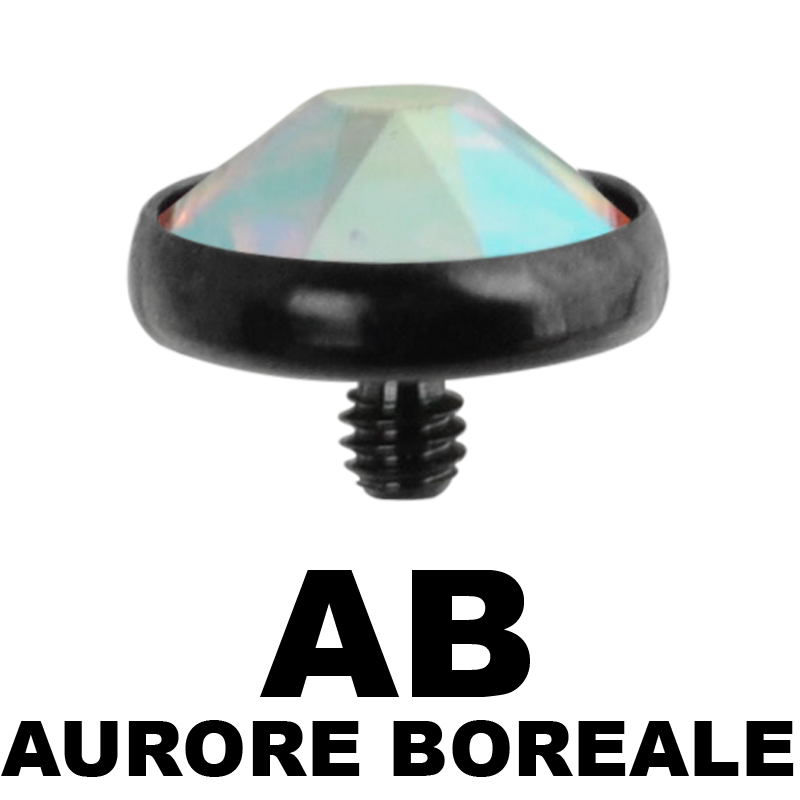 Blackline Internally Threaded Jewelled Disc (for 1.6 Internally Jewelry) Sfere e Componenti