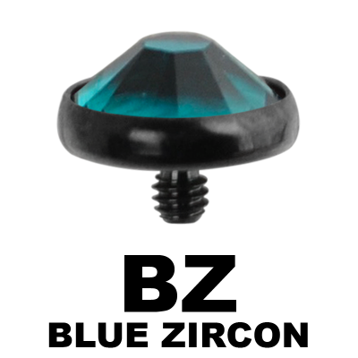 Blackline Internally Threaded Jewelled Disc (for 1.6 Internally Jewelry) Sfere e Componenti