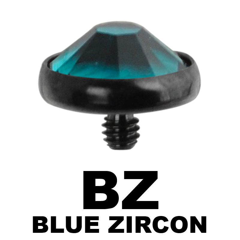 Blackline Internally Threaded Jewelled Disc (for 1.6 Internally Jewelry) Sfere e Componenti