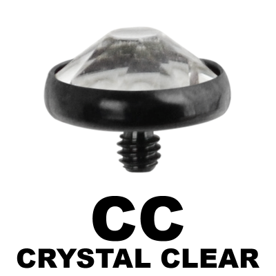 Blackline Internally Threaded Jewelled Disc (for 1.6 Internally Jewelry) Sfere e Componenti