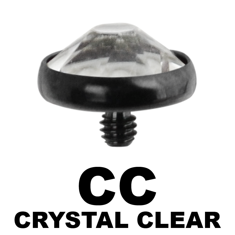 Blackline Internally Threaded Jewelled Disc (for 1.6 Internally Jewelry) Sfere e Componenti