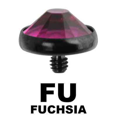 Blackline Internally Threaded Jewelled Disc (for 1.6 Internally Jewelry) Sfere e Componenti