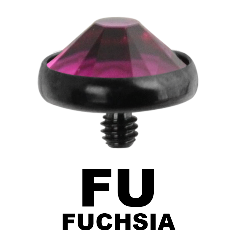 Blackline Internally Threaded Jewelled Disc (for 1.6 Internally Jewelry) Sfere e Componenti