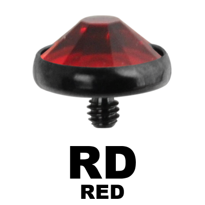 Blackline Internally Threaded Jewelled Disc (for 1.6 Internally Jewelry) Sfere e Componenti