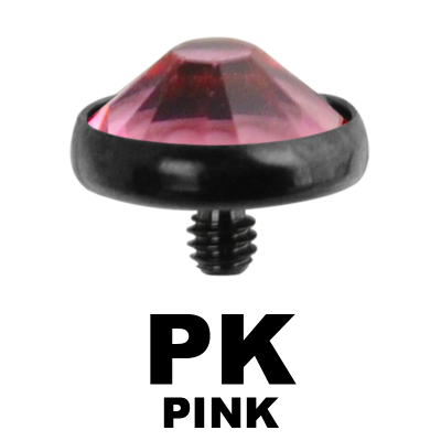 Blackline Internally Threaded Jewelled Disc (for 1.6 Internally Jewelry) Sfere e Componenti