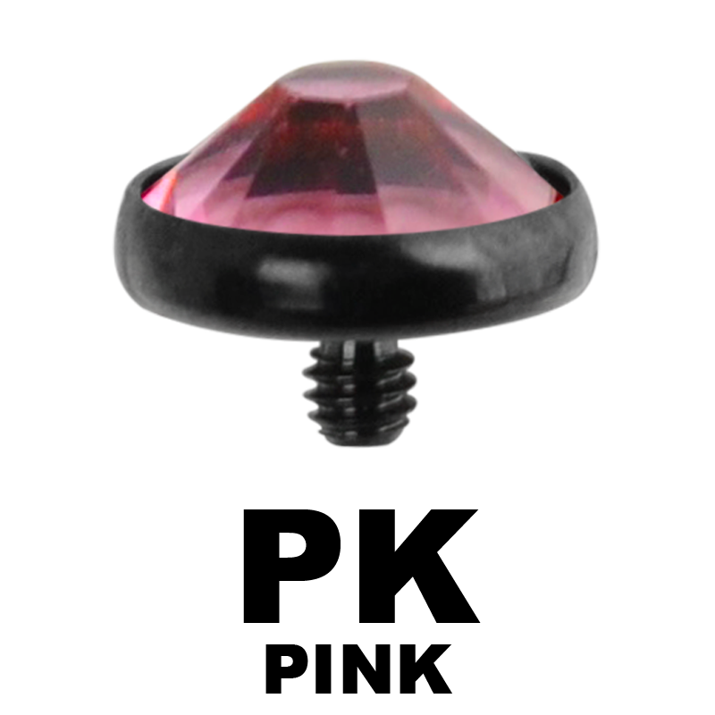 Blackline Internally Threaded Jewelled Disc (for 1.6 Internally Jewelry) Sfere e Componenti