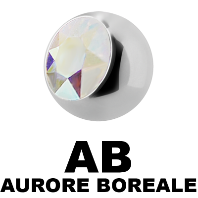 Titanium Highline Threaded Jewelled Ball Sfere e Componenti