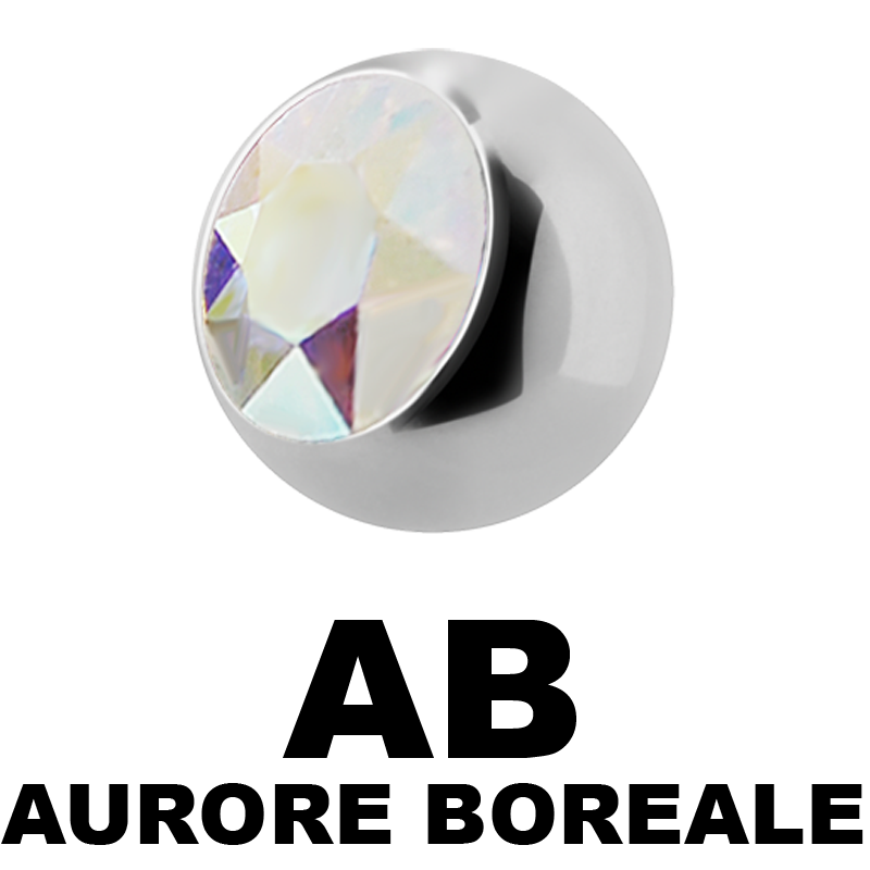 Titanium Highline Threaded Jewelled Ball Sfere e Componenti