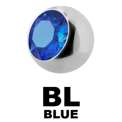Titanium Highline Threaded Jewelled Ball Sfere e Componenti
