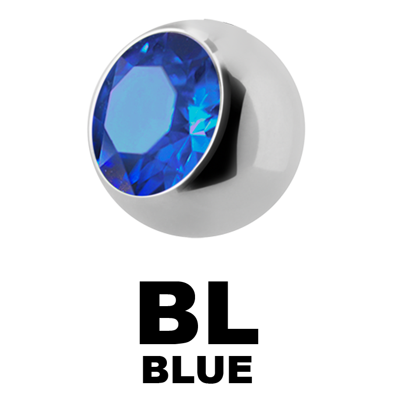 Titanium Highline Threaded Jewelled Ball Sfere e Componenti