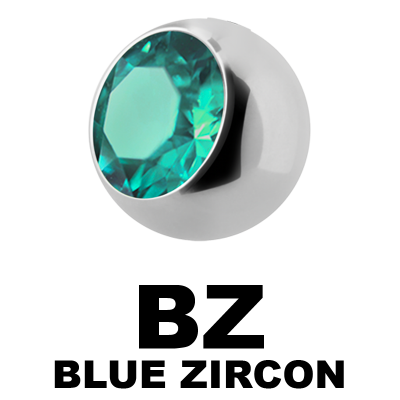 Titanium Highline Threaded Jewelled Ball Sfere e Componenti