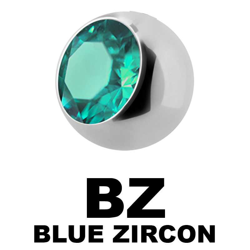 Titanium Highline Threaded Jewelled Ball Sfere e Componenti