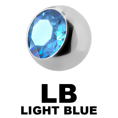 Titanium Highline Threaded Jewelled Ball Sfere e Componenti