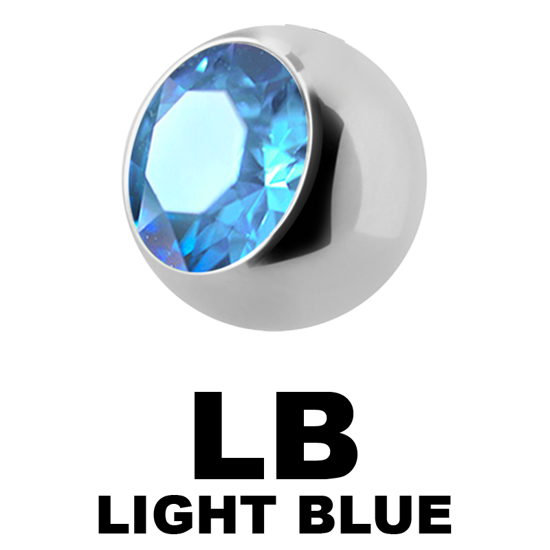 Titanium Highline Threaded Jewelled Ball Sfere e Componenti