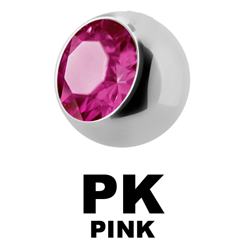 Titanium Highline Threaded Jewelled Ball Sfere e Componenti
