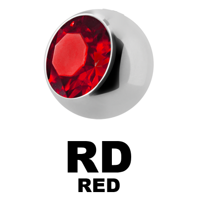Titanium Highline Threaded Jewelled Ball Sfere e Componenti