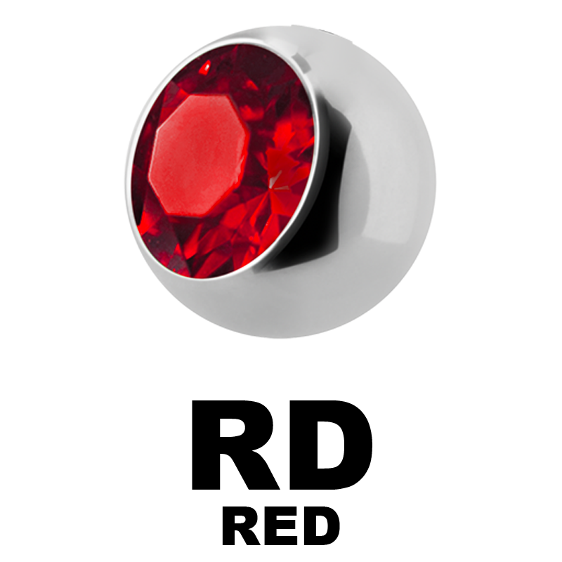 Titanium Highline Threaded Jewelled Ball Sfere e Componenti