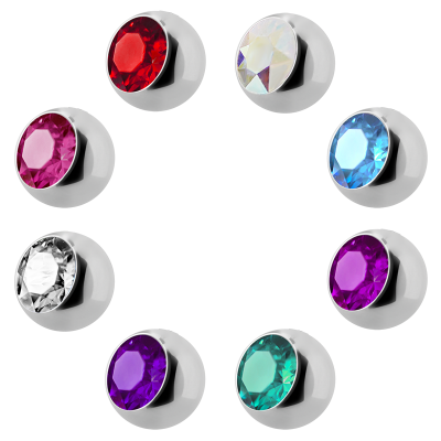 Titanium Highline Threaded Jewelled Ball Sfere e Componenti