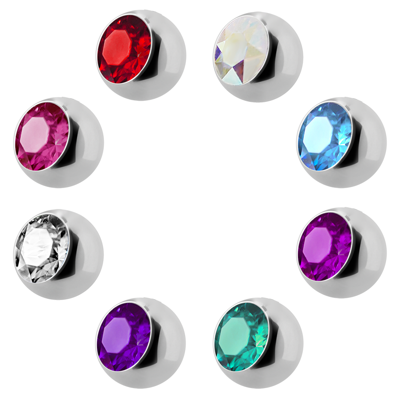 Titanium Highline Threaded Jewelled Ball Sfere e Componenti