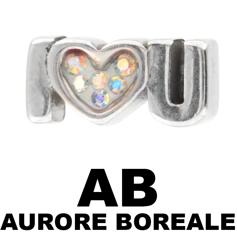 I Love You Crystal Tongue Component Orecchio