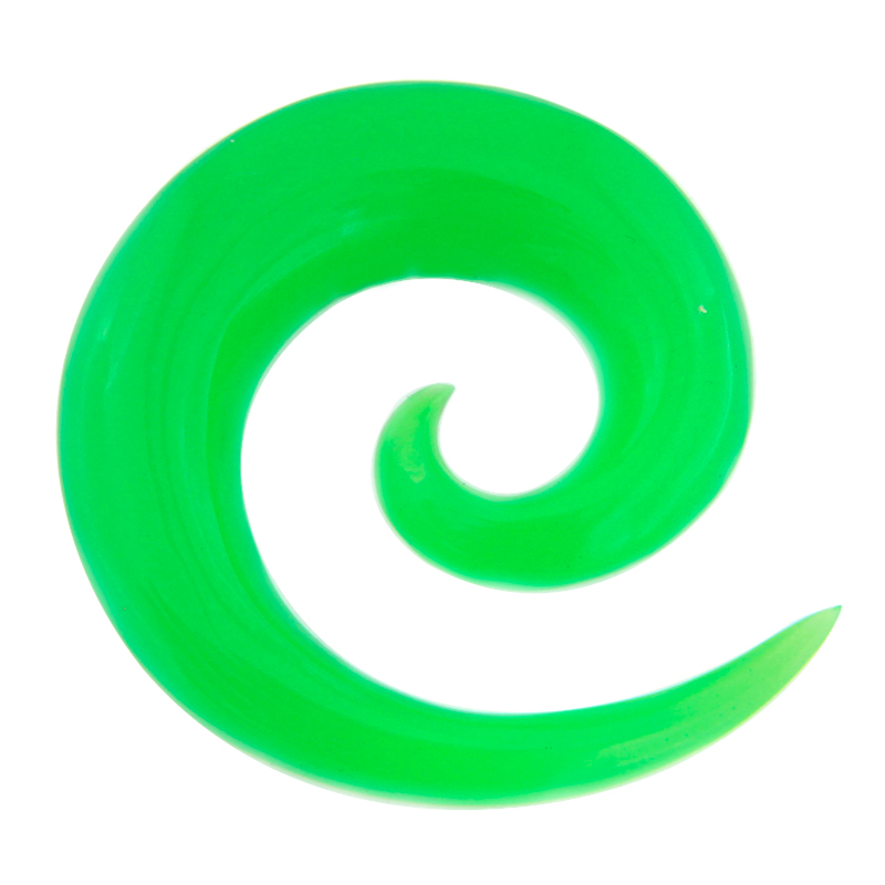 Resin Spiral Green Spirali, Crescents & Claws