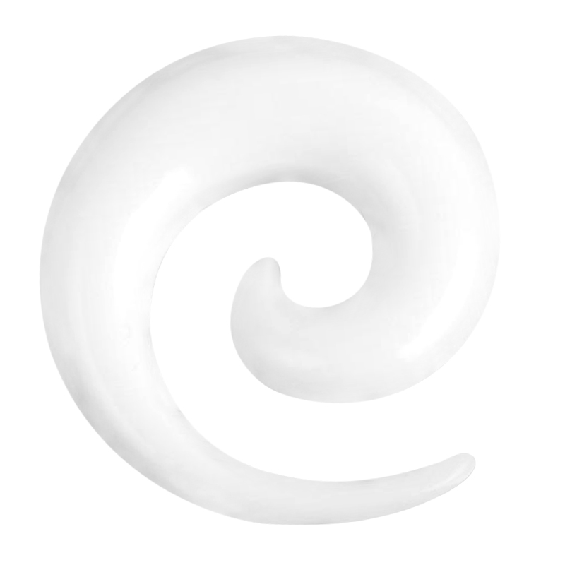 Resin Spiral White Spirali, Crescents & Claws