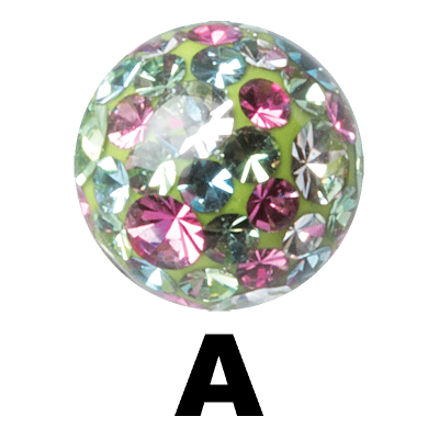 Multi Colours Crystal Ball Sfere e Componenti