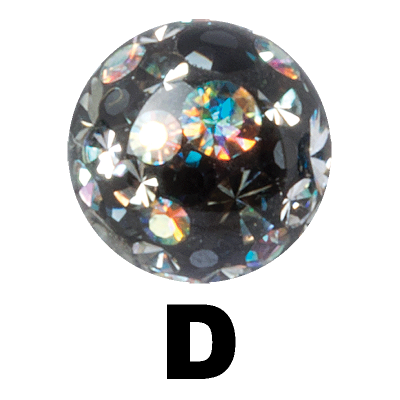 Multi Colours Crystal Ball Sfere e Componenti